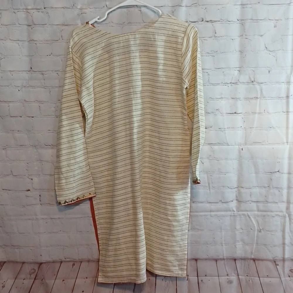 Natural‎ Cotten Hand Crafted  Dress / Tunic  L Brand New - Picture 3 of 5
